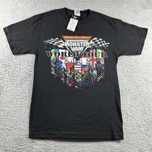 Monster Jam Shirt Mens Small VINTAGE Deadstock NWT World Tour‎ 2012 Double Sided